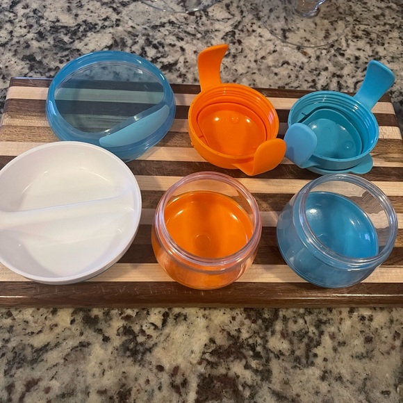 Oxo Other Oxo Tot Snack Containers Flip Lid Divided Dish Poshmark